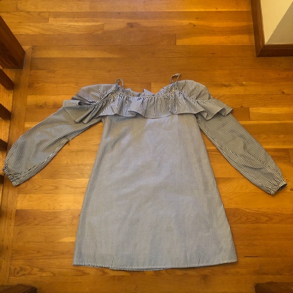 Urban Outfitters Tops - Blue striped off the shoulder top